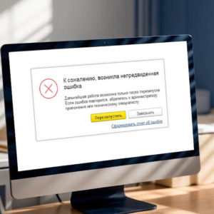 Сбои в работе сервисов 1С